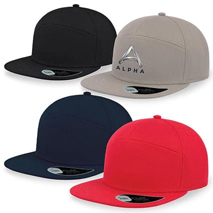 Flat peak best sale caps